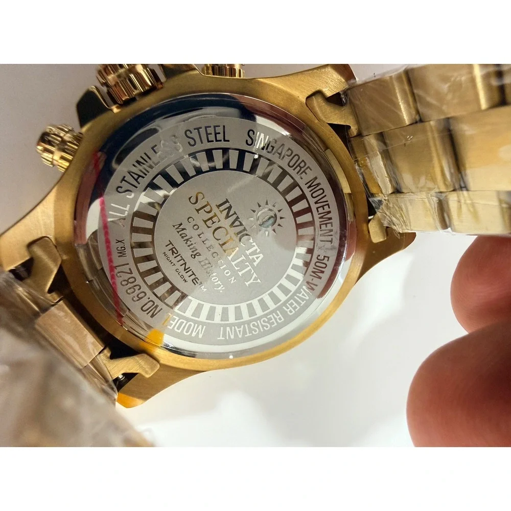 Invicta Specialty Mach Gala Men's Watch - 48mm, Gold (69821)OS New Turquoise